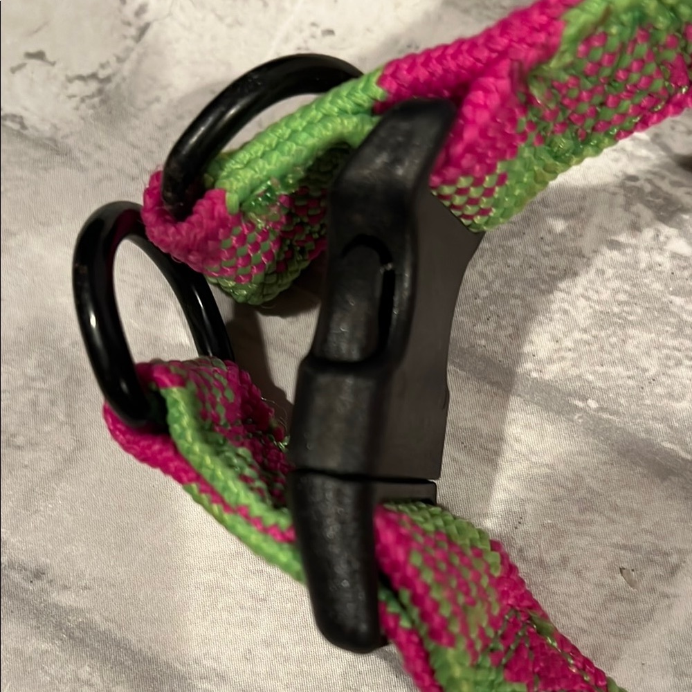 Gooby Pink and Green Dog Harness - Picture 7 of 8